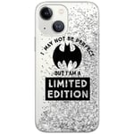 ERT GROUP mobile phone case for Apple Iphone 13 original and officially Licensed DC pattern Bat Girl 007 optimally adapted to the shape of the mobile phone, with glitter overflow effect