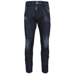 Dsquared2 Mens Skater Jean Black Wash Jeans¬† material_cotton - Size 34W/30L