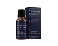 Mystic Moments | Eucalyptus Blue Gum Essential Oil 10ml - Pure & Natural Oil for Diffusers, Aromatherapy & Massage Blends Vegan GMO Free