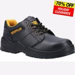 Caterpillar Striver S3 Mens Low Leather Safety Workwear Shoes Black