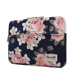 Canvaslife Flower MacBook 13" / PC 13" Sleeve (35 x 25 cm) - Dark