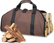 Panier à bois de chauffage extra large - Sac de transport - Panier pour bois de cheminée, panier à bois de chauffage - Panier en feutre - Sac de transport pour bûches de chauffage