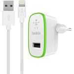 Belkin Iphone/ipad Laddare Vägguttag Med Lightning 2,4 Amp