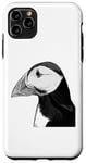 iPhone 11 Pro Max Puffin Auks Seabird Lunde alken Wildlife Animal Illustration Case