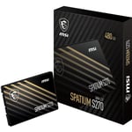 SPATIUM S270 SATA 2.5"" 480GB - Disque SSD Interne 480 Go, SATA III 6 GB/s, 2,5"", Lecture 500 MB/s & Écriture 450 MB/s, 3D NAND, Sécurité des Données Intégrée, Center, 250 TBW, Garantie 5 Ans