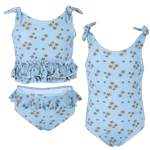 Bruse Bikini og badedrakt sett, Sjøsanden, Sea Star Dusty Blue