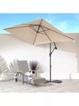 Suntime Wind-Up Tilt Rectangular Parasol, 2 x 3m