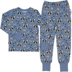 Pyjamas tvådelad Bambu Bulldog Blå 122/128