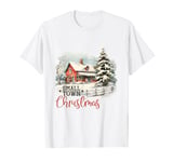 Small Town Christmas Farm Animal T-Shirt