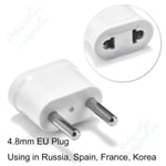 Adaptateur de prise de courant US/EU/AU,prise européenne,adaptateur de prise UE à US,chargeur électrique,convertisseur AC,japon,chine,americana - Type eu plug-1pcs