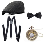 Wagoog des Années 1920 accessoires pour hommes Mafia gatsby costume ensemble ...