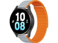 Universellt Magnetband För Samsung Galaxy Watch 3 45Mm / S3 / Huawei Watch Ultimate / Gt3 Se 46Mm Dux Ducis Armband (22Mm Ld-Version) - Grå Orange