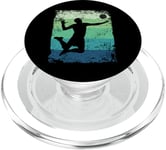 Joueur de volleyball vintage homme femme beach volley ball PopSockets PopGrip pour MagSafe