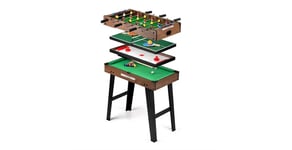 Power Play 4-In-1 Stand Up Games Table 27 Inch - Dark Brown Power Play 4-In-1