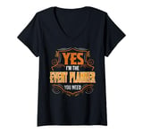 Womens Retro Profession I'm The Event Planner V-Neck T-Shirt