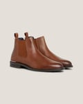 Tommy Hilfiger Core RWB Mens Leather Chelsea Boots - White - Size UK 11