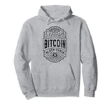 Bitcoin Cryptocurrency Funny Vintage Whiskey Bourbon Label Pullover Hoodie