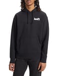 Levi's Men's Relaxed Graphic Sweatshirt Hoodie, Poster Hoodie Caviar*, XL