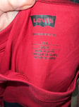 Levis Girls  Boys Tshirt Red Size 14 Years Long Sleeved New Tags