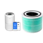 LEVOIT Smart Wifi Air Purifier for Home Bedroom 100m², CADR 240m³/h, HEPA Filter & Core 300 Air Purifier Toxin Absorber Replacement Filter, 3-in-1 HEPA, High-Efficiency Activated Carbon, Core300-RF-TX