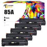 5x Toner Cartridge Fits For HP 85A CE285A Laserjet P1102 P1102w P1104 P1104w