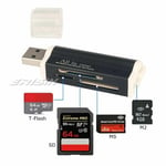 All in One USB Memory Card Reader Adapter for Micro SD MMC SDHC TF M2 MS to128GB