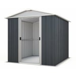 Abri de jardin métal anthracite Yardmaster 2,3 m² + kit d'ancrage