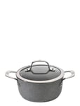 Salina Ti-X Granitium Stock Pot With Lid Grey Ballarini