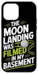 Coque pour iPhone 12 mini Moon Landing Hoax Conspiracy Faux canular de lune