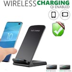 15W Fast Wireless Charger Stand Dock For Apple iPhone Samsung Android Phone UK