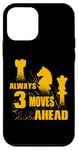 iPhone 12 mini Always 3 Moves Ahead Chess Player King Queen Case