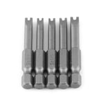 5 Pcs S2 Steel U Shaped Screwdriver Bits Set For Electric Drills NEW