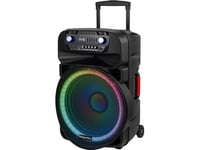 Active Speaker Cabinet (With 2 Uhf, Sd, Bluetooth, Fm, Usb, Led Wireless Microphones) 60 Watt