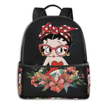 zhengdong Meilleur Betty Boop Teen Girls Boys Bapa Lightening School Bag Sac de Sport Polyvalent Sac à bandoulière en Vrac pour Les Sports Scolaires