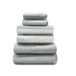 GC GAVENO CAVAILIA Large Bath Sheet Towels 2 Pack - 100% Egyptian Cotton Bathroom Towel Set - Highly Water Absorbent & Quick Dry Extra Large Bath Towel - Easycare & Durable - Grey