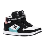 Dc Pensford Footwear Trainers - White Black Light Grey All Sizes