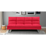 Banquette Clic Clac 3 places rouge - Vanan Designetsamaison Rouge