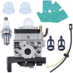 Ersandy - Carburateur de moteur de débroussailleuse pour Honda GX25 GX35 gx 25 35 HHT35 HHT35S FG110 avec joint de tuyau bougie d'allumage kit de