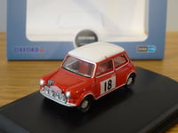 OXFORD BMC MINI COOPER S MONTE CARLO RALLY 1968 ALTONEN CAR MODEL 76MCS001 1:76