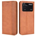 Bofink Vintage läder Xiaomi Poco M4 Pro fodral - Brun Brun