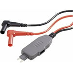 VOLTCRAFT MS-4S Adaptateur de mesure mini-coupe-circuit plat pour connecteur mâle - Banane mâle 4 mm noir, rouge