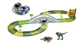Amewi mit Brücke 373-teilig Magic Traxx Dino Park avec Pont pièces, Mega Set, 100650, Dinopark, 373 Teile