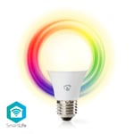 SmartLife Full Färg Glödlampa | Wi-Fi | E27 | 806 lm | 9 W | RGB / Varm till cool vit | 2700 - 6500 K | Android / IOS | Glödlam