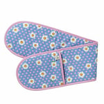 Belle Daisy Flower Double Oven Glove - 100% Cotton - Made in the UK