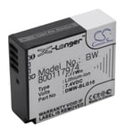 Battery for Panasonic Lumix DMC-GX85 DMC-GX7K DMC-LX100 DMC-GX7 DMC-GX80 1050mAh