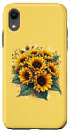 iPhone XR Yellow Sunflowers Cute summer flowers Floral Positivity Case