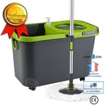 CONFO® Spin Mop Hushållsmoppe hink Hängande uttorkningskorg Lazy Mop tvättflaska i