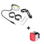 Elsykkellykt Light5 EB2000, til Shimano, 2000 lm, Front light + Vision Pro tail light