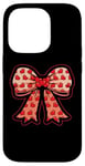 Coque pour iPhone 14 Pro Valentines Day Coquette Bow Cute Heart Ribbon Love Retro