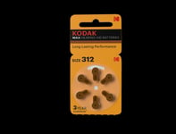 Kodak Hearing Aid 312 Engångsbatteri Zink-Luft